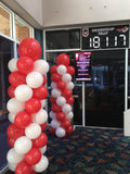 Balloon Column With Giant Topper Balloon