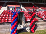 Balloon Column With Star or Round or Supershape Foil Topper