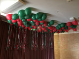 100 Ceiling Floating Helium Balloons on strings