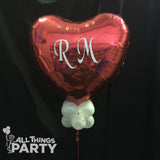 Personalised Giant Foil Balloon Heart or Star or Round