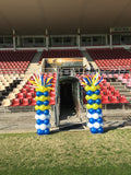 Balloon Column With Giant Topper Balloon