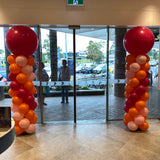 Balloon Column With Giant Topper Balloon