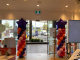 Balloon Column With Star or Round or Supershape Foil Topper