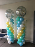 Balloon Column With Giant Topper Balloon