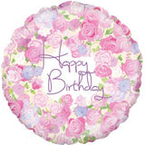 Happy Birthday Vintage Floral INFLATED #228472