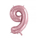 Giant INFLATED Light Pink Number 9 Foil 86cm Balloon #213769