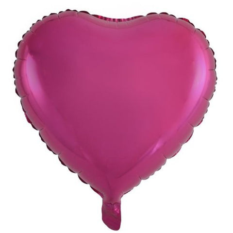 Heart Magenta Hot Pink 46cm 18 Inch INFLATED Foil #153421