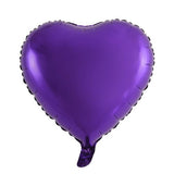 Purple Foil Heart INFLATED 46cm 18 Inch #153544
