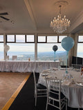 Big 45cm Latex Balloon on weight with Satin Ribbon in Standard or Chrome Colours 45cm 18inch