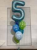 Giant Single Number Splendour Balloon Bouquet CHOOSE YOUR AGE & COLOURS