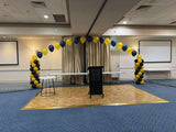 Balloon Arch 2 column with string of pearls heliums: from