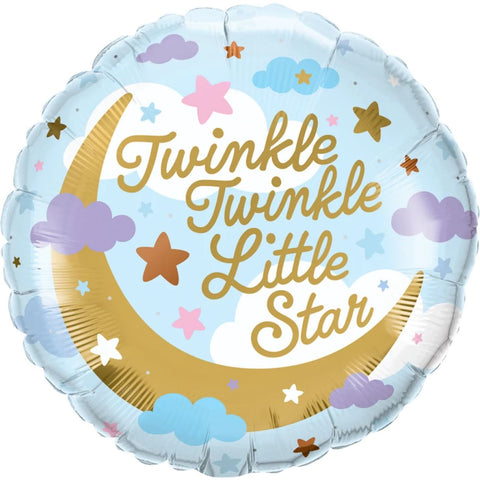 Twinkle Twinkle Little Star Foil 45cm (18") INFLATED #23896