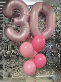 Big Giant Double Number Splendour Balloon Bouquet CHOOSE YOUR AGE