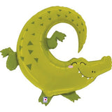 Jungle Alligator Foil Shape 86cm (34") Crocodile INFLATED #253049