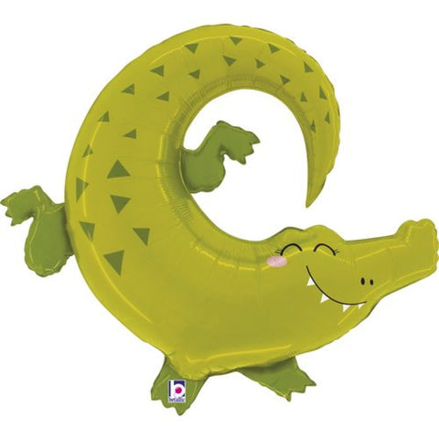 Jungle Alligator Foil Shape 86cm (34") Crocodile INFLATED #253049