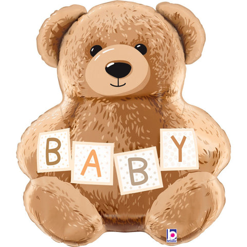 Baby Teddy Bear Foil Shape 61cm (24") INFLATED #255487