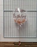 Personalised Bubble Balloon with Confetti or Mini Balloon