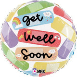 Cheerful Get Well Bandaid 45cm (18") INFLATED #262225