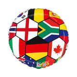 Soccer Ball Nations Flags Foil 45cm (18") INFLATED #267268