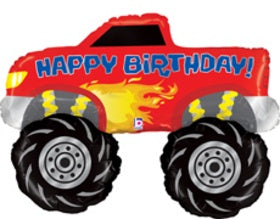 Monster Truck Happy Birthday Foil 102cm Supershape #35141