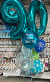 Giant Double Number Birthday Wish with Personalised Balloon Bouquet