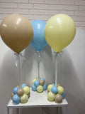 Big 45cm Latex Balloon on weight with Satin Ribbon in Standard or Chrome Colours 45cm 18inch