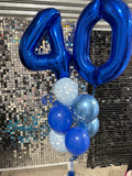 Big Giant Double Number Splendour Balloon Bouquet CHOOSE YOUR AGE