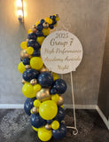 Easel  and Disc with  Balloon Garland HIRE Price from