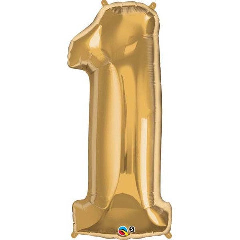 Gold Number 1 Foil 86cm Balloon #30473