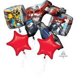 Transformers Animated Design Licensed Foil Balloon Bouquet Kit 5 pack INFLATED #32719