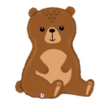 Woodland Bear Foil Shape 86cm (34") (74cm INFLATED) #359765
