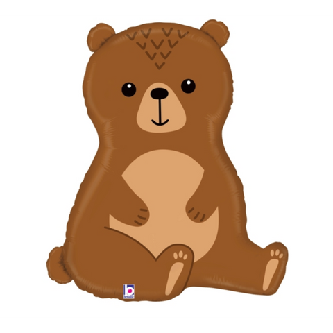 Woodland Bear Foil Shape 86cm (34") (74cm INFLATED) #359765