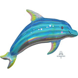 Holographic Iridescent Blue Dolphin Supershape #3937601
