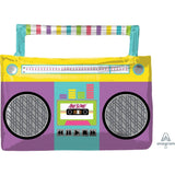Awesome Party Boom Box (71cm x 76cm) Foil Shape INFLATED #39712