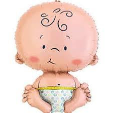 Baby Shaped Foil Supershape Balloon INFLATED #65408
