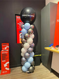 Balloon Column With Giant Topper Balloon