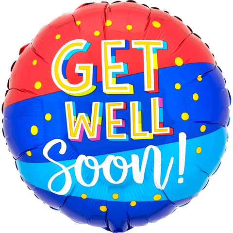 Get Well Soon Foil 45cm (18") INFLATED #4169501
