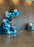Round Mesh Wall with Organic Balloon Garland HIRE ITEM