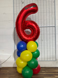 Supershape or Giant Number Tower Column Air Filled