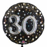 30th Birthday Foil Sparkling Holographic 81cm Balloon #32151