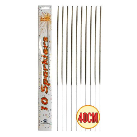 Sparklers long 40cm Pack 10 #313276