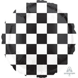 Checkerboard  Foil 45cm (18") INFLATED #13955