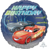 Cars 3 Happy Birthday Lightning McQueen & Storm Licensed Foil 45cm (18") INFLATED #35366