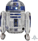 Star Wars R2D2 sitting Disney Foil AIR FILLED Balloon INFLATED #38191