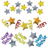 HAPPY BIRTHDAY STARS VALUE CONFETTI SCATTERS  34G #98634