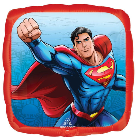 Superman Licensed Foil 45cm (18") INFLATED #48520