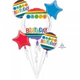 Birthday Add an Age Foil 5 pk Bouquet Kit INFLATED #34428