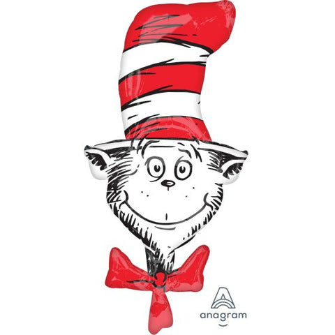 Dr Seuss Cat in the Hat SuperShape XL 106 x 50cm INFLATED #34682