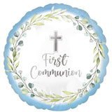 My First Communion Blue 45cm INFLATED #44508