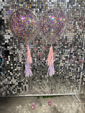 Big Confetti Filled 45cm Balloon on a weight #confetti45